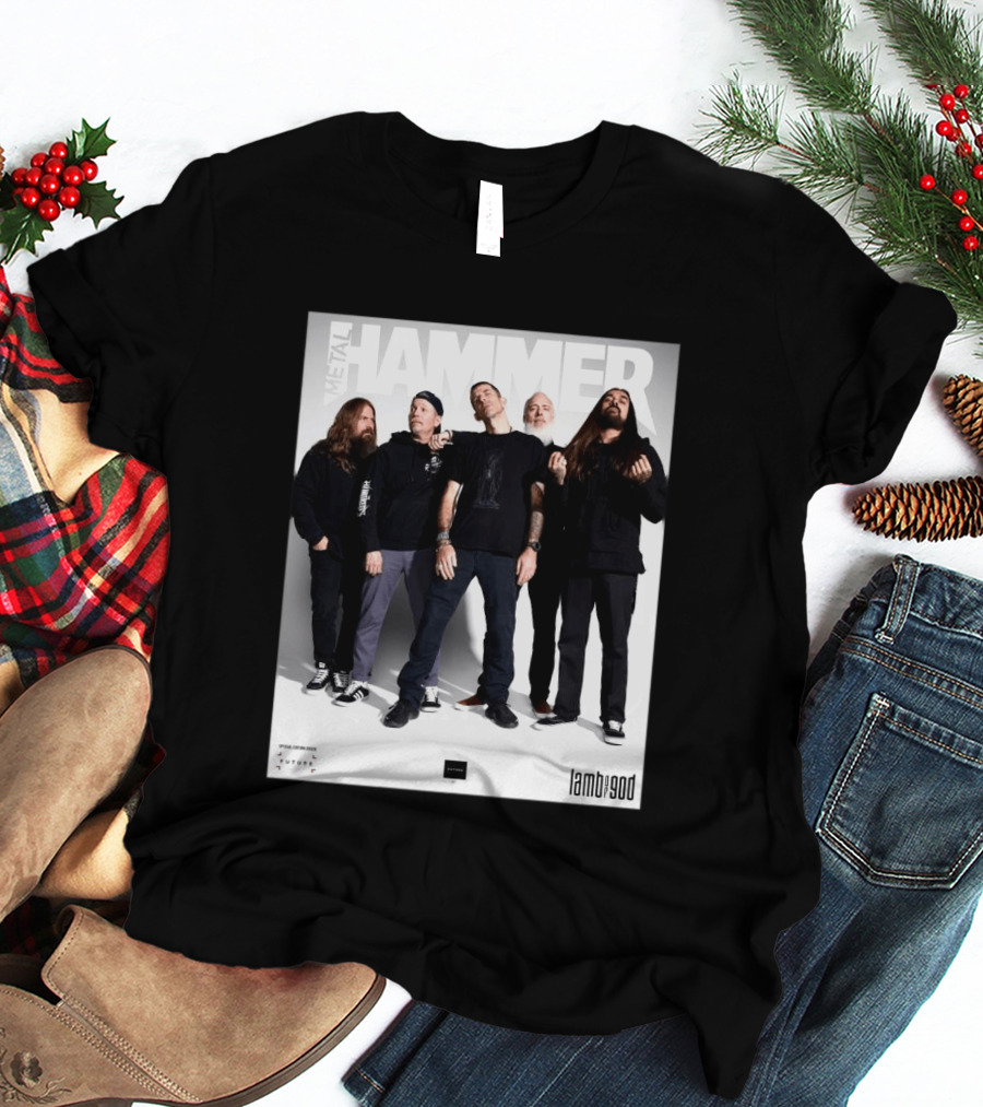 Metal Hammer Cover Featuring Lamb Of God Editorial Band Photo T-Shirt