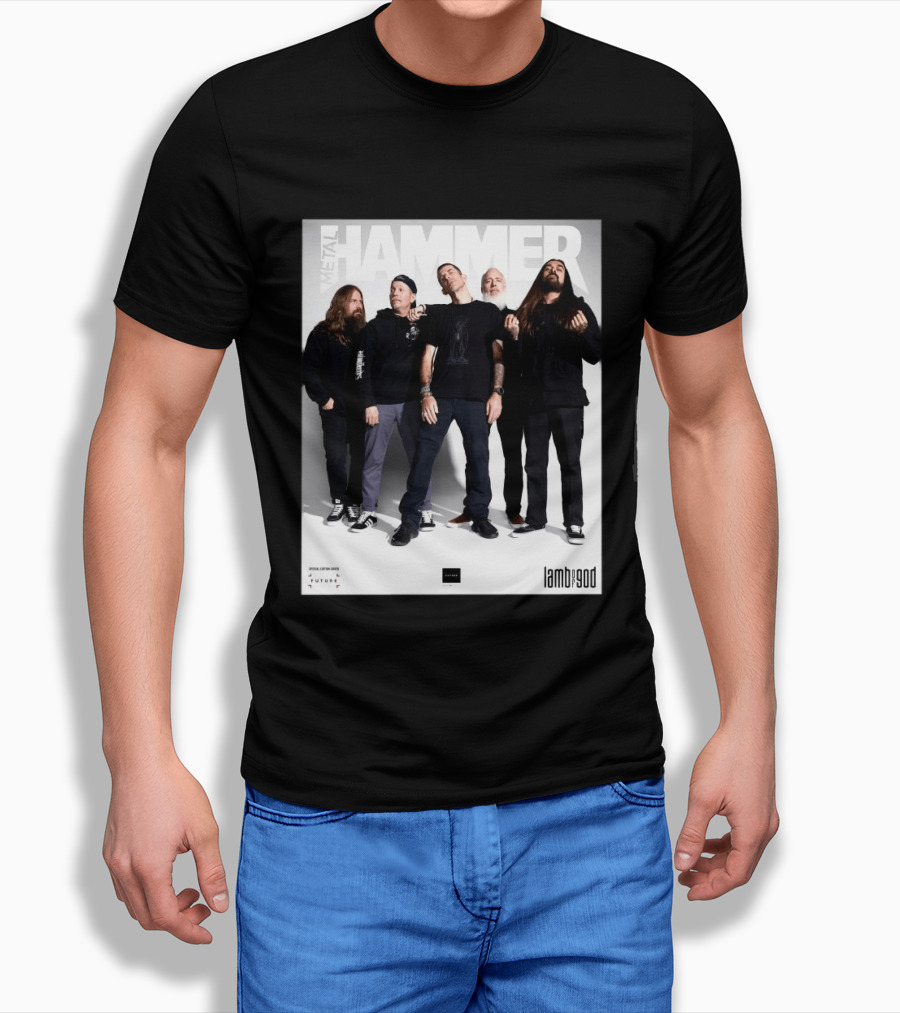 Metal Hammer Cover Featuring Lamb Of God Editorial Band Photo T-Shirt