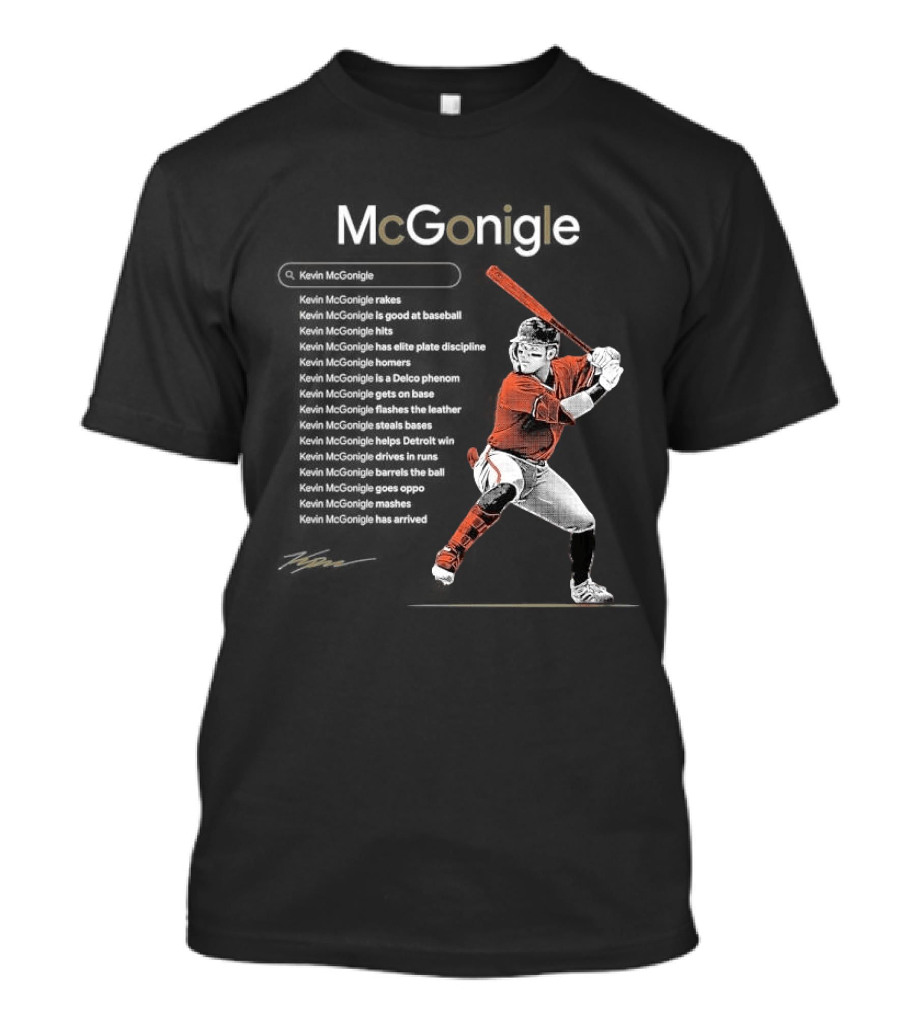 McGonigle Baseball Batting Stance T-Shirt
