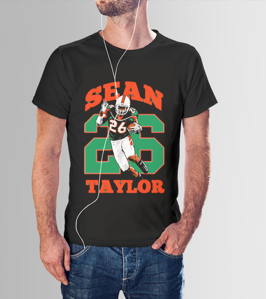 Sean Taylor 26 Miami Hurricanes Football Legend T-Shirt
