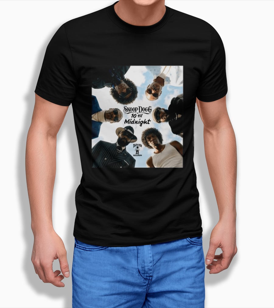 Snoop Dogg 10 Til Midnight Death Row Records Album Cover T-Shirt