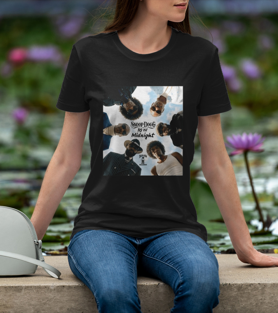 Snoop Dogg 10 Til Midnight Death Row Records Album Cover T-Shirt