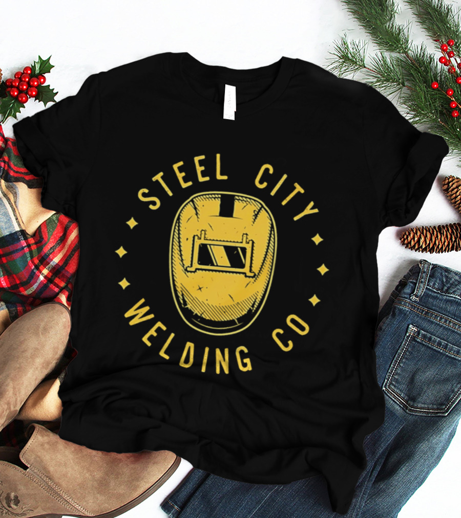 Steel City Welding Co Vintage Helmet T-Shirt