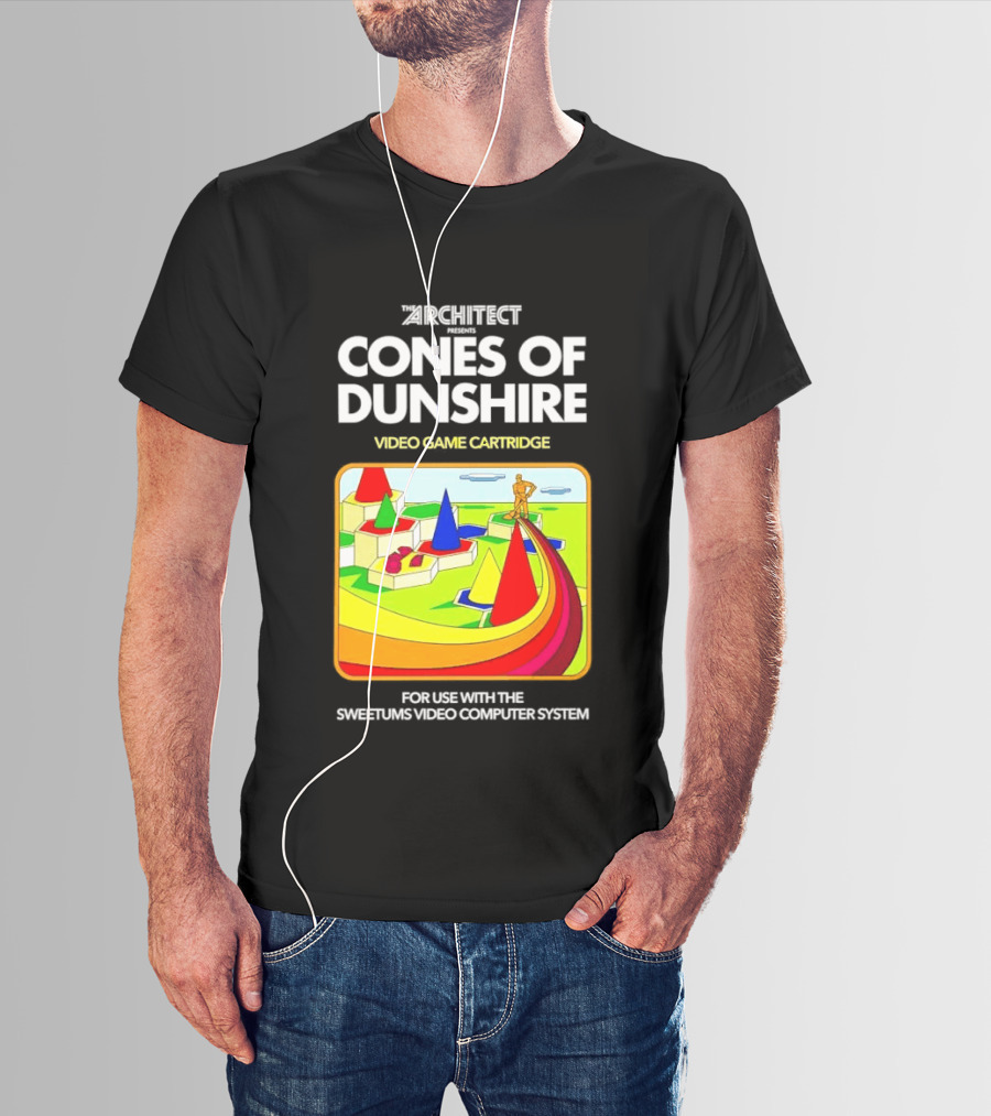 Architect Cones Of Dunshire Video Game Cartridge For Use With The Sweetums Video Computer System T-Shirt