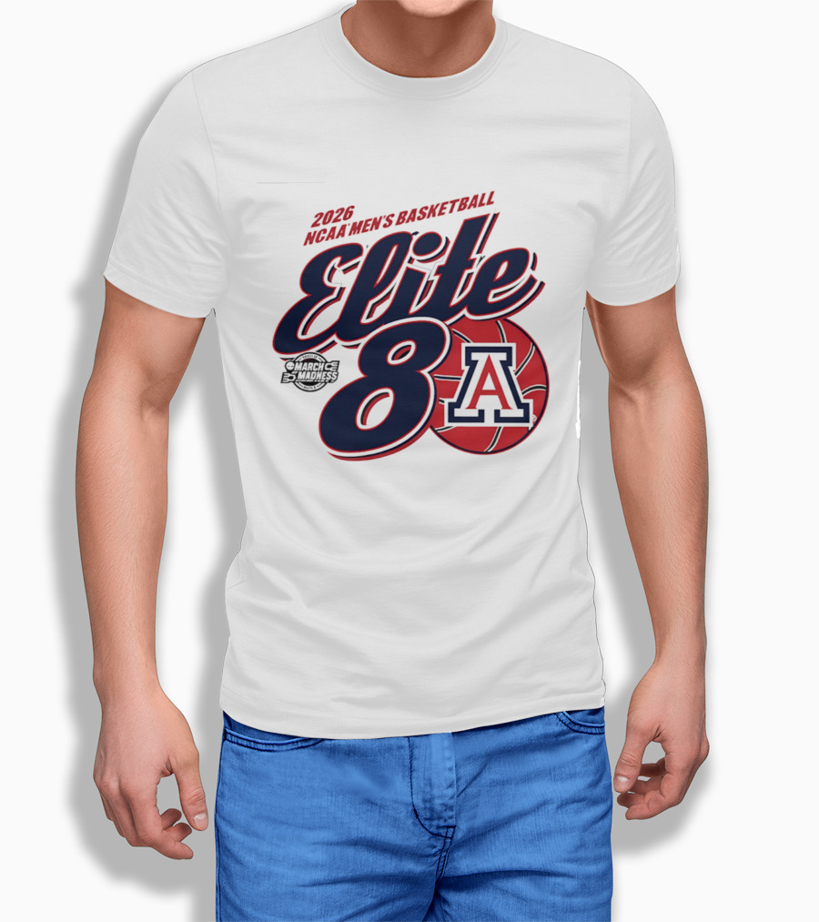 2026 Arizona Wildcats NCAA Men's Basketball Elite 8 March Madness T-Shirt