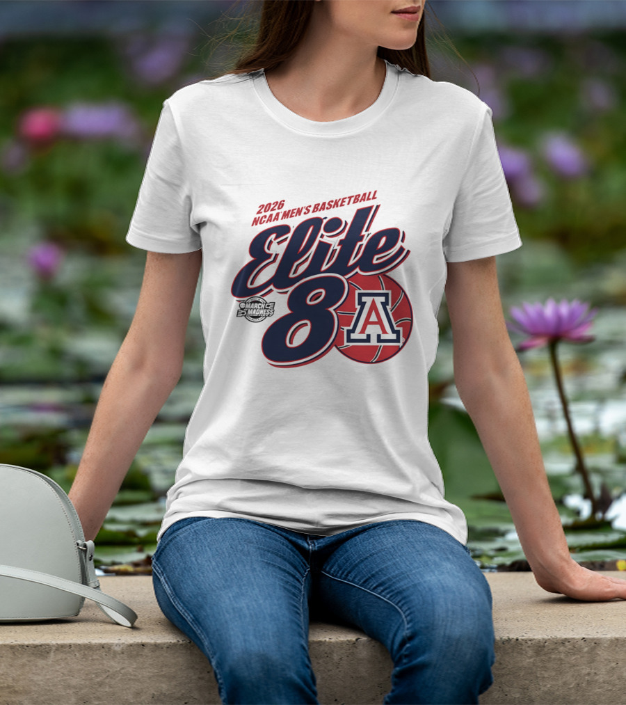 2026 Arizona Wildcats NCAA Men's Basketball Elite 8 March Madness T-Shirt