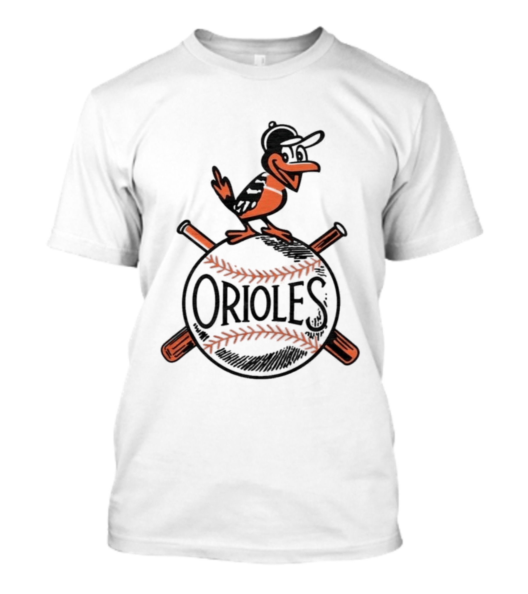 Baltimore Orioles Vintage '54 Iconic Bird And Baseball T-Shirt