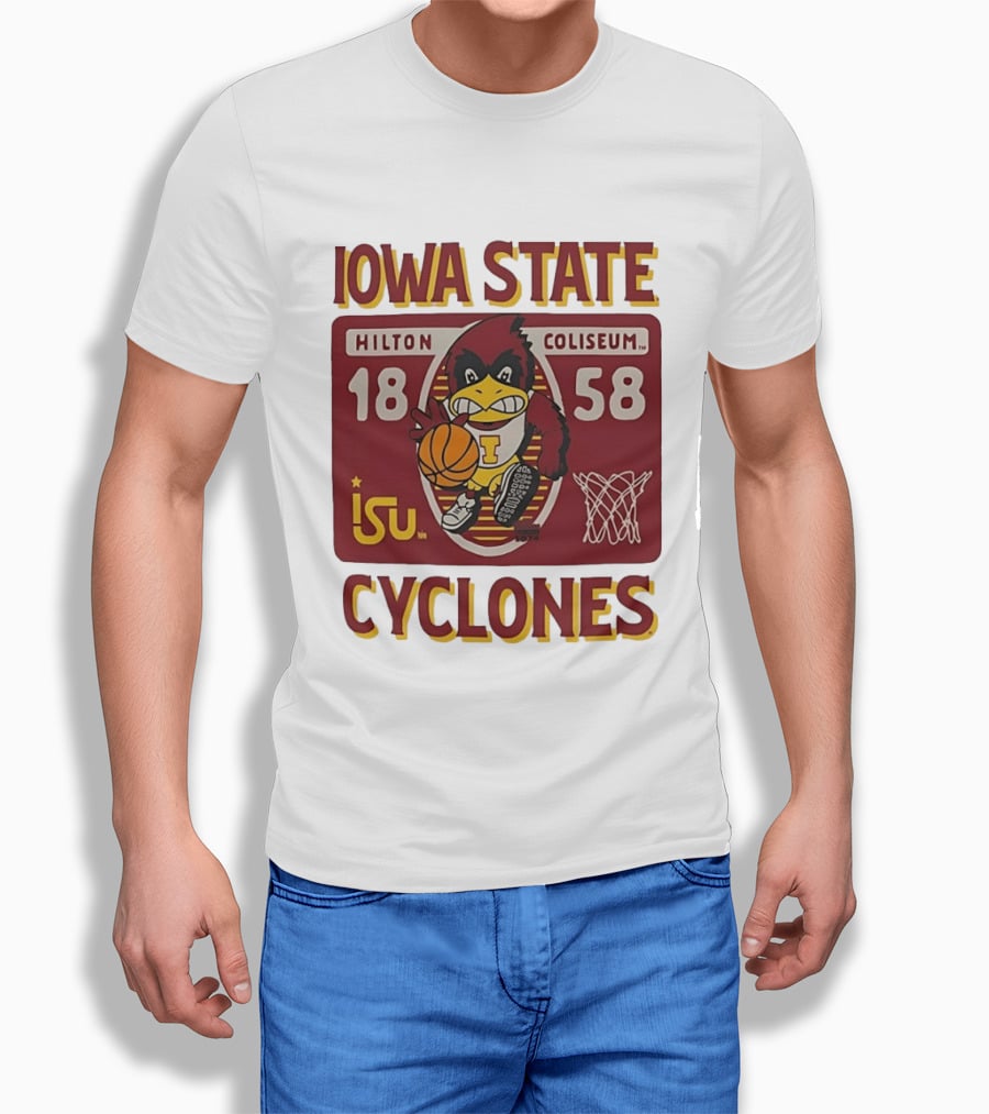 Iowa State Cyclones Hilton Coliseum 1858 Basketball T-Shirt
