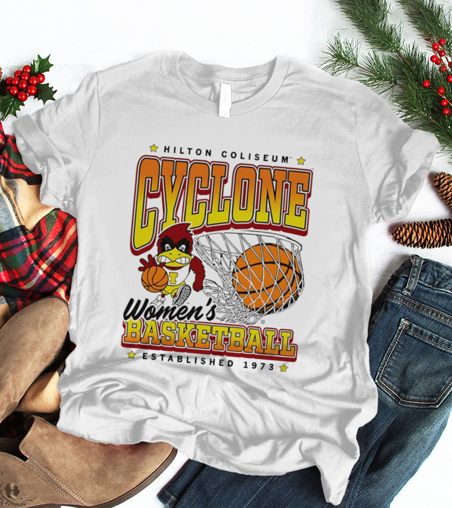 Hilton Coliseum Cyclone Women's Basketball Established 1973 T-Shirt