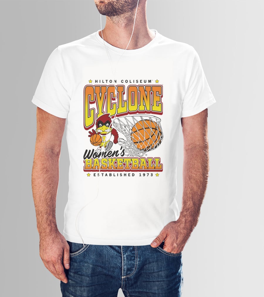 Hilton Coliseum Cyclone Women's Basketball Established 1973 T-Shirt