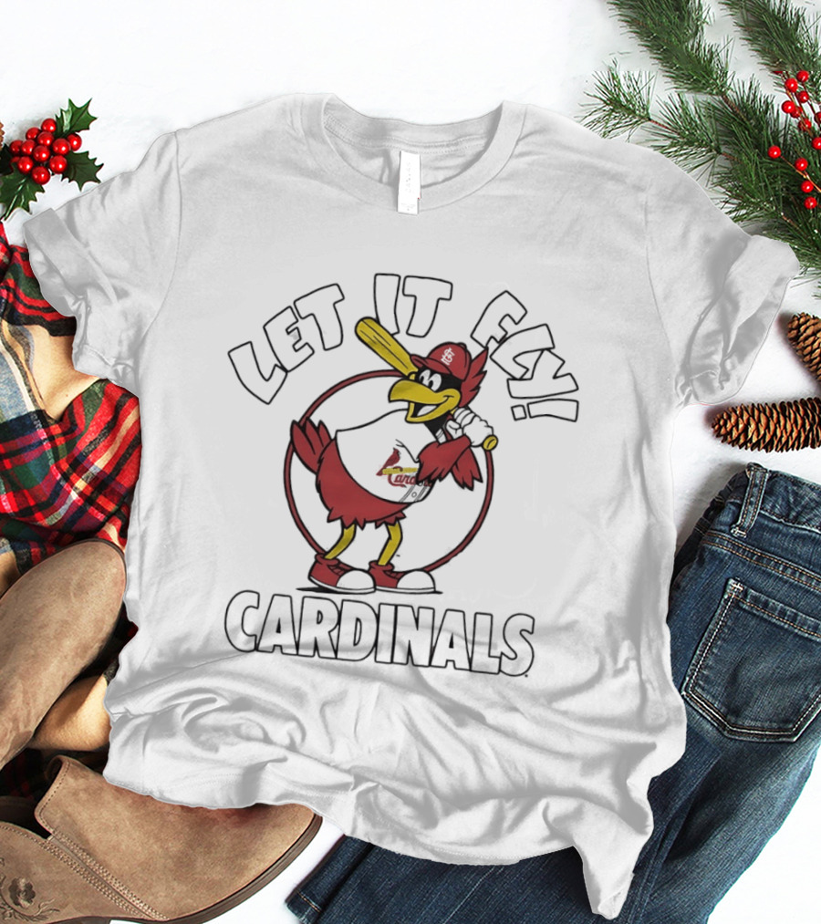 St Louis Cardinals Let It Fly Fredbird T-Shirt