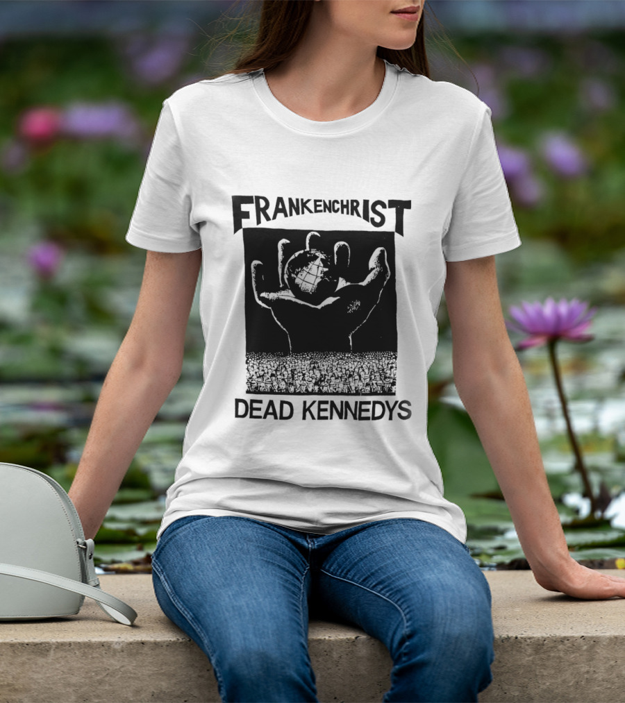 Frankenchrist Dead Kennedys Hand Holding Globe T-Shirt