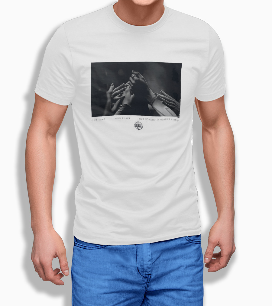 Our Time Our Place Our Moment In Women's History Dallas Pulse Unity Hands T-Shirt
