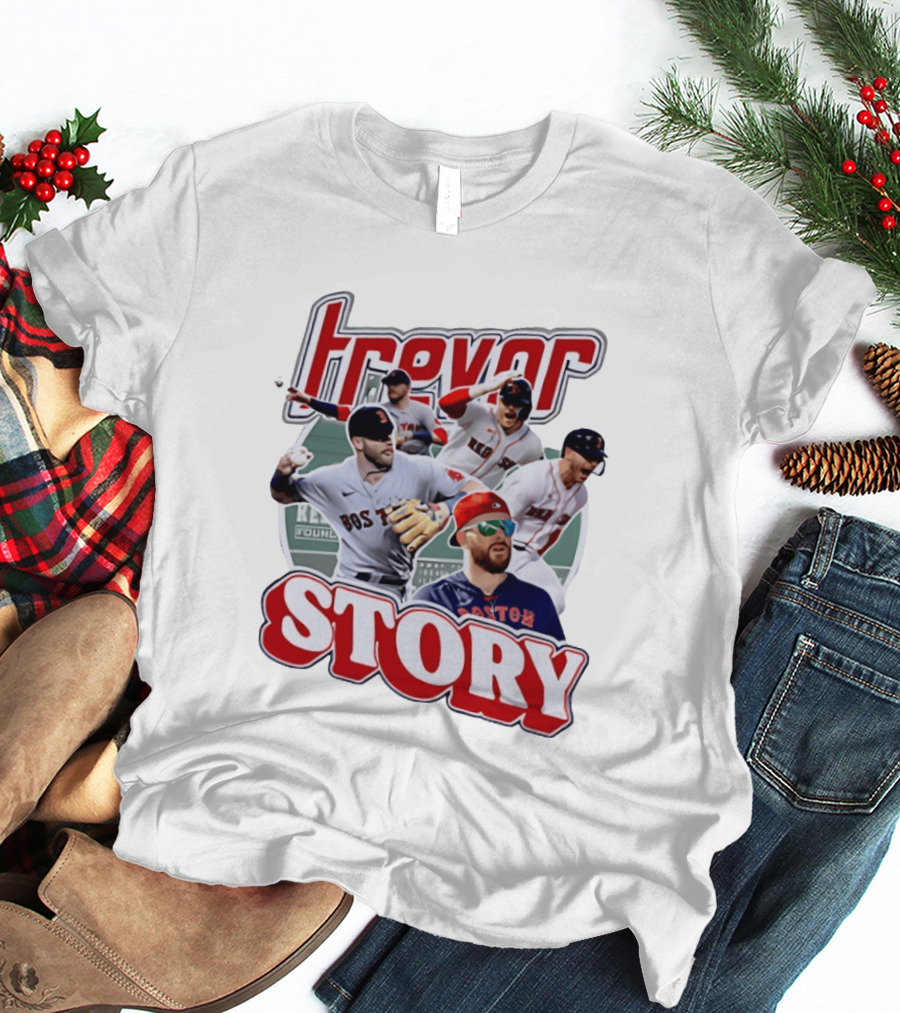 Trevor Story Boston Red Sox MLB Player Collage T-Shirt