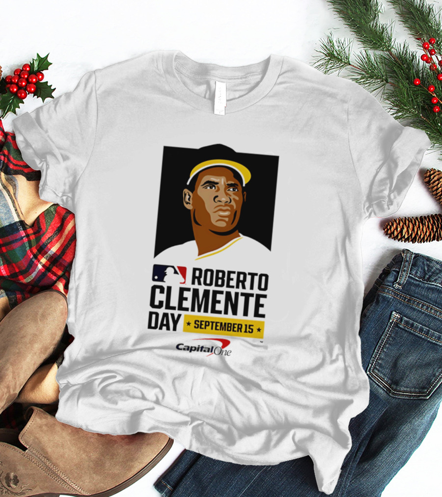Roberto Clemente Day September 15 MLB Capital One T-Shirt