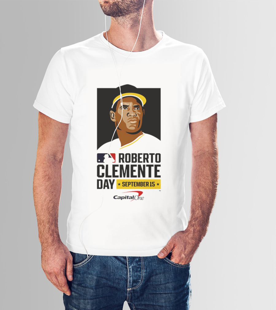 Roberto Clemente Day September 15 MLB Capital One T-Shirt