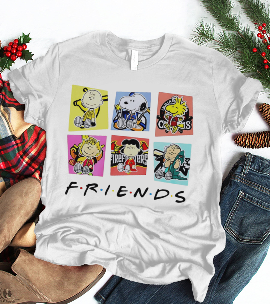 Savannah Bananas Ball Friends Characters Peanuets Firefighters Crocs T-Shirt