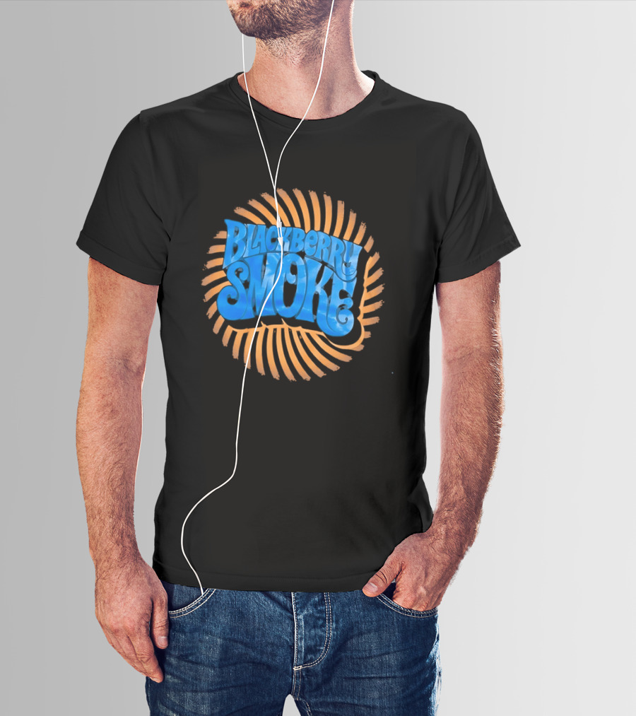Blackberry Smoke Psychedelic Sunset Spiral T-Shirt