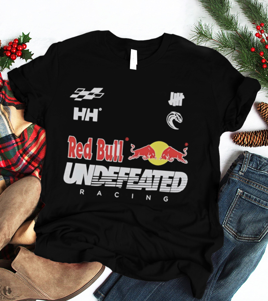 Red Bull Undefeated Racing Helly Hansen Collaboration Checkered Flags T-Shirt