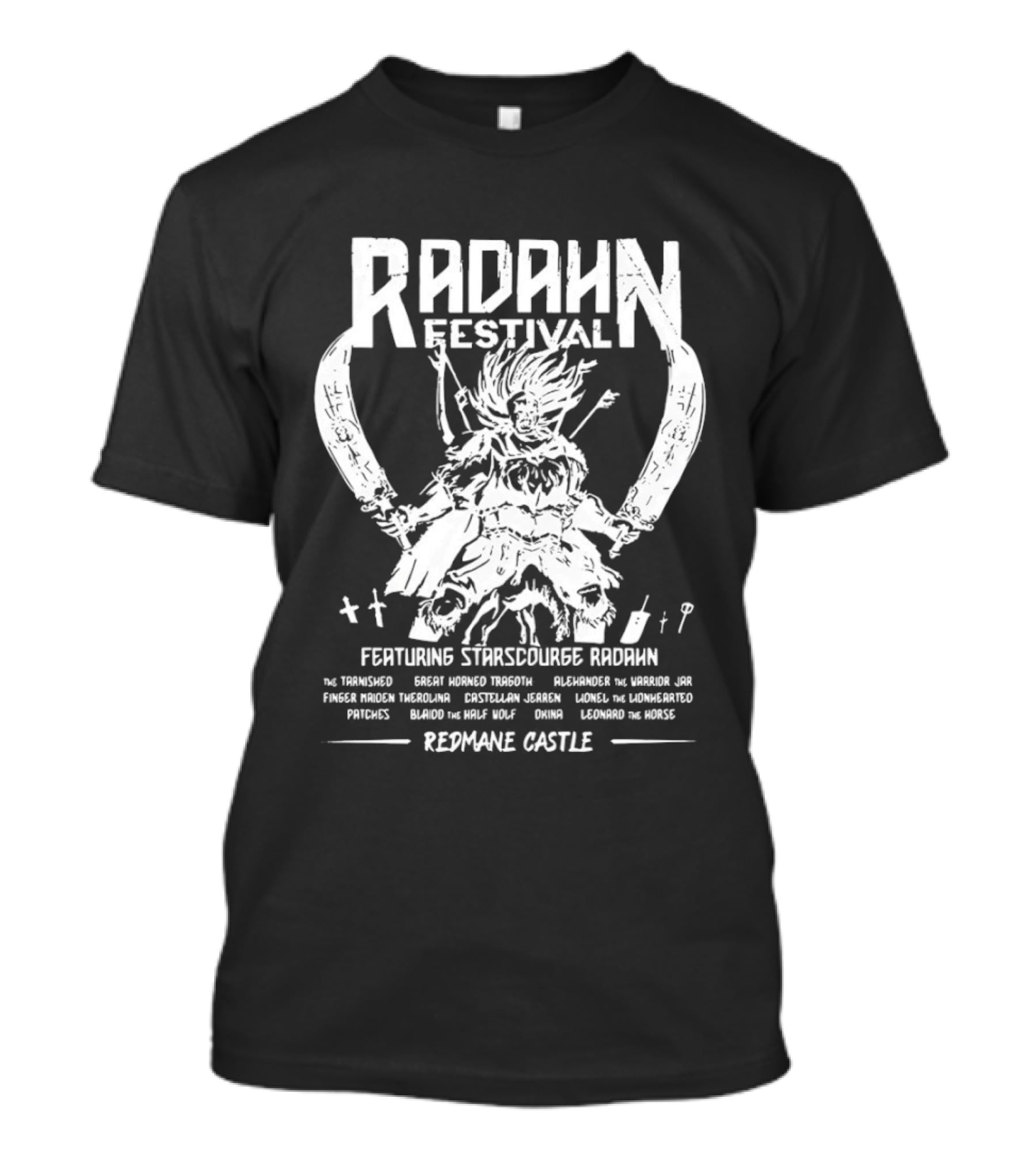 Radahn Festival Featuring Starscourge Radahn At Redmane Castle T-Shirt