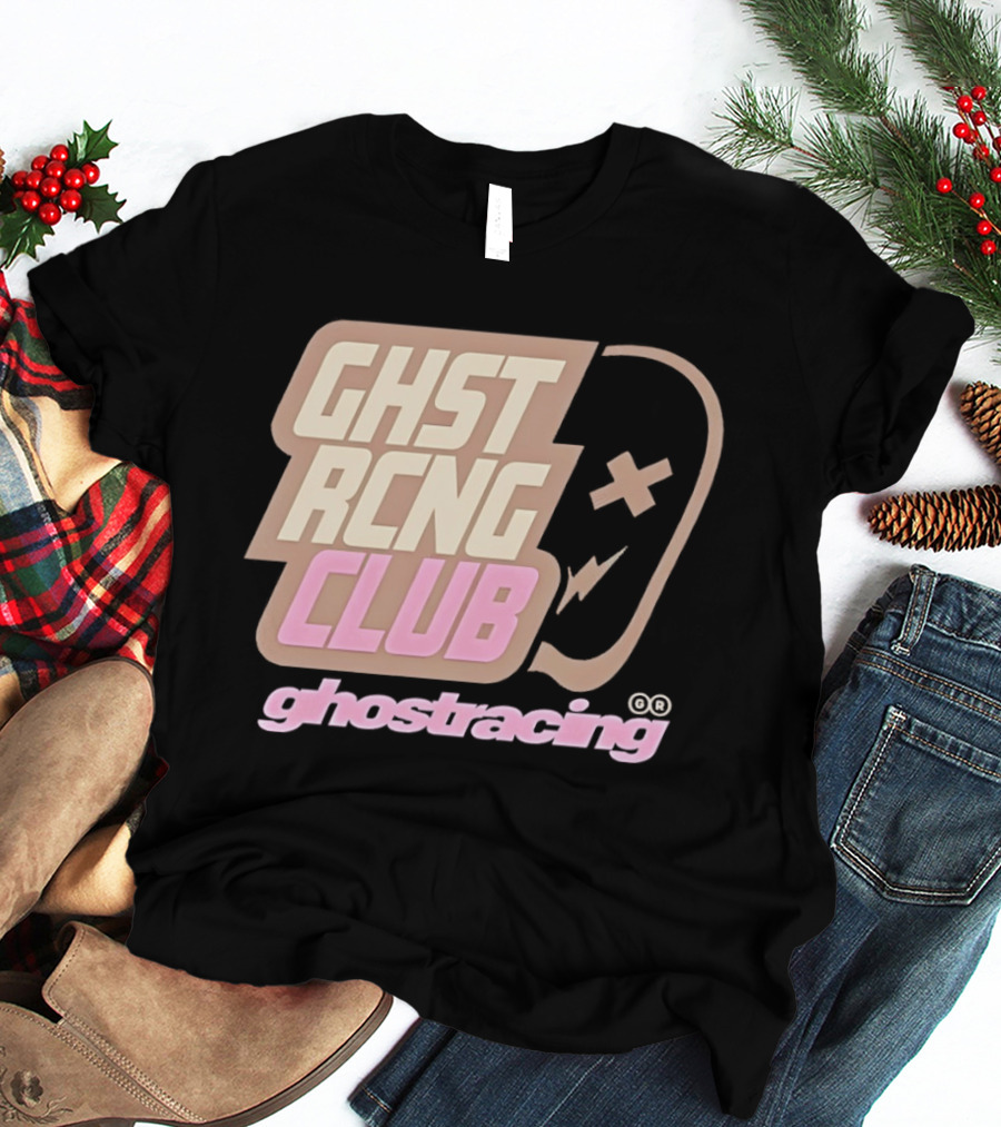 Ghost Racing Club Ghostracing Ghost Tracing Travis Pbc T-Shirt