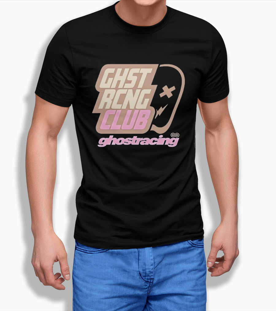 Ghost Racing Club Ghostracing Ghost Tracing Travis Pbc T-Shirt