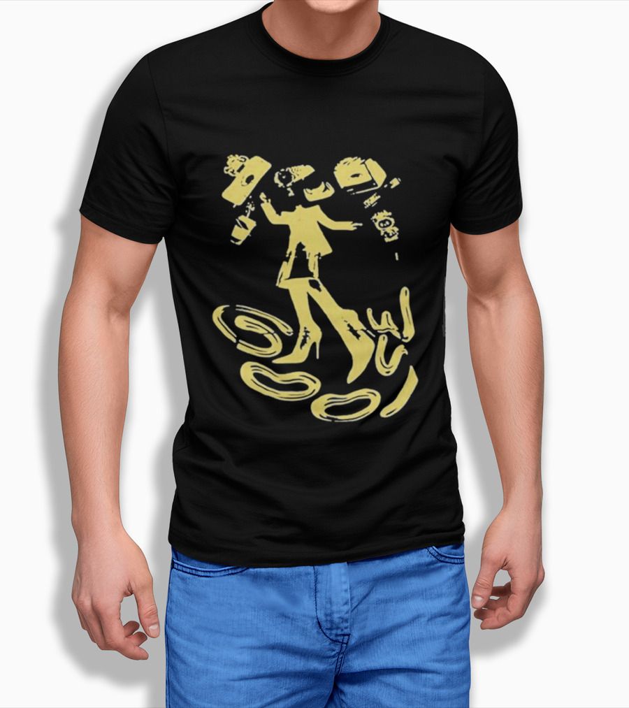 Goose Jam In The Streets Neon Yellow Coffee Dance T-Shirt