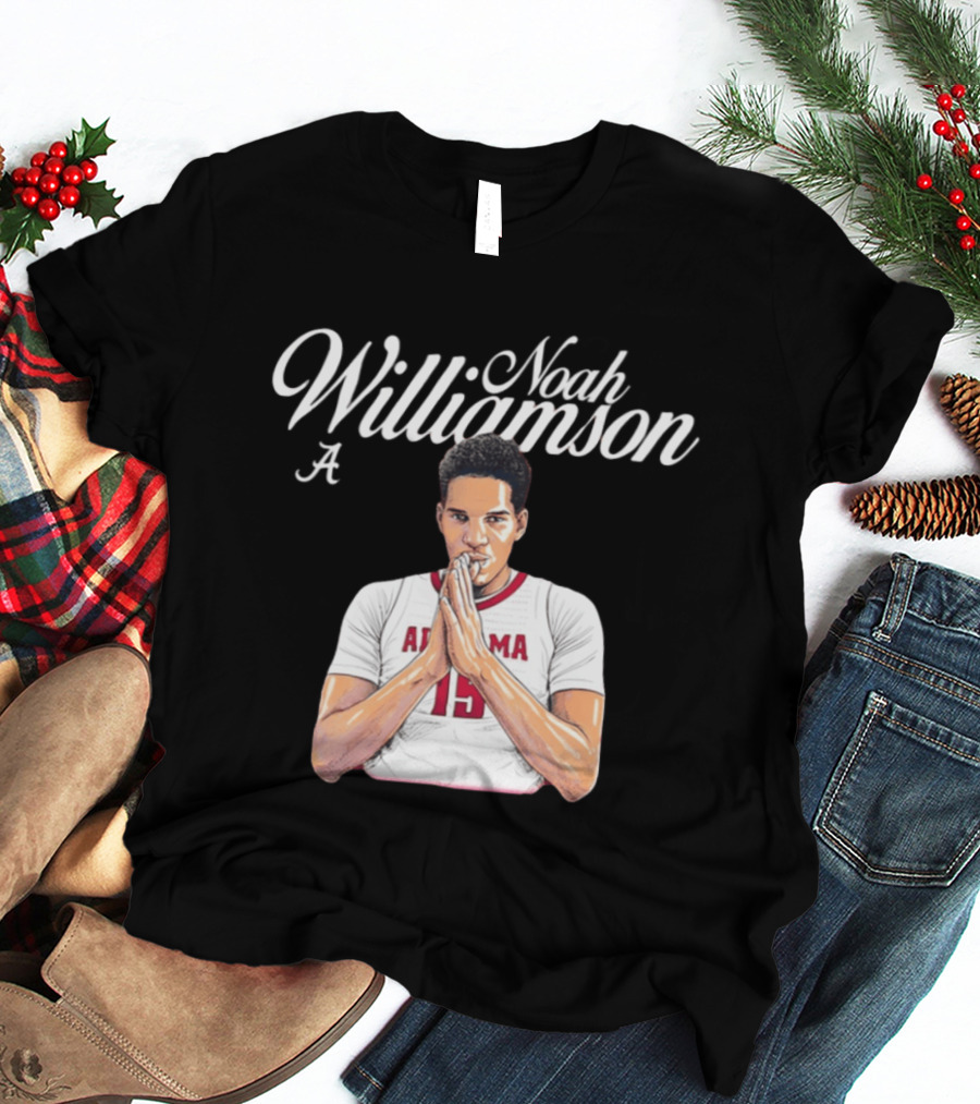 Noah Williamson Alabama 15 Crimson Tide NCAA Basketball Celebration T-Shirt