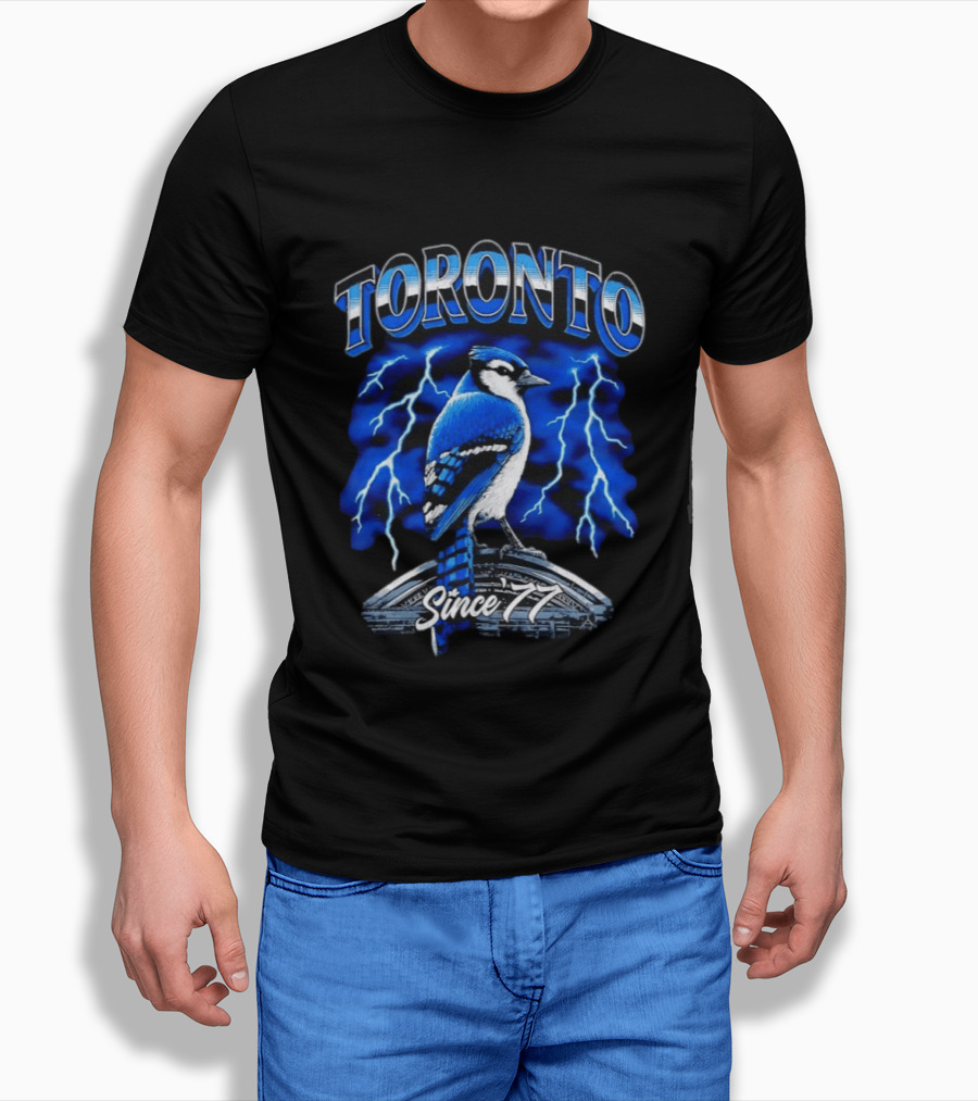 Toronto Blue Jays Since 77 Lightning Bird Power T-Shirt