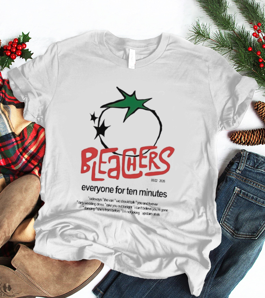 Bleachers Everyone For Ten Minutes Tomato Stars T-Shirt
