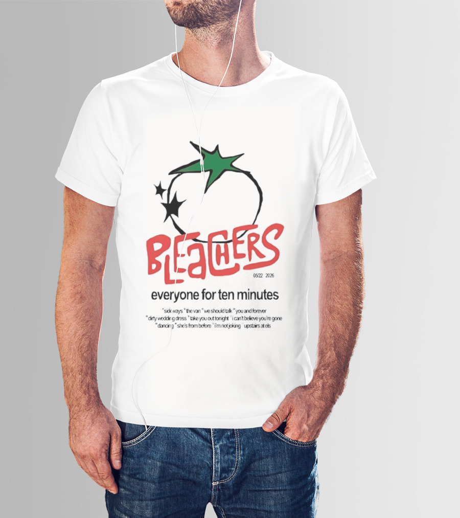 Bleachers Everyone For Ten Minutes Tomato Stars T-Shirt