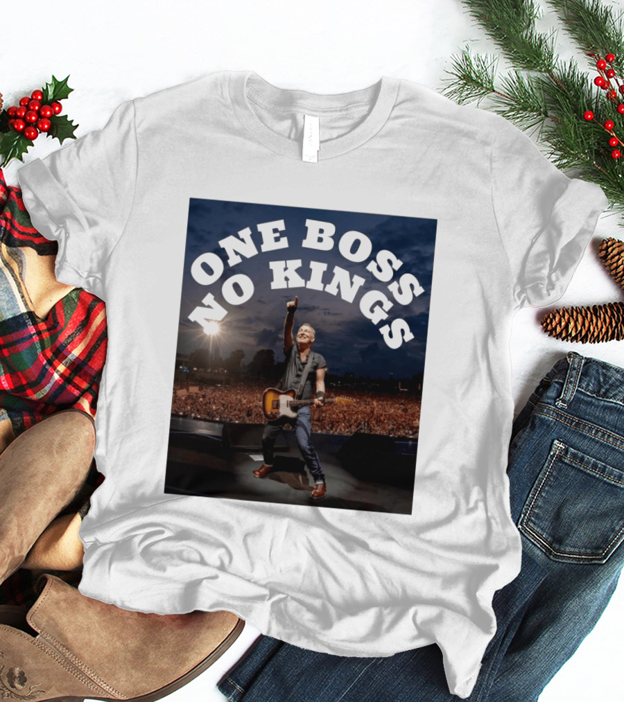 One Boss No Kings Bruce Springsteen Live Concert Crowd Performance T-Shirt
