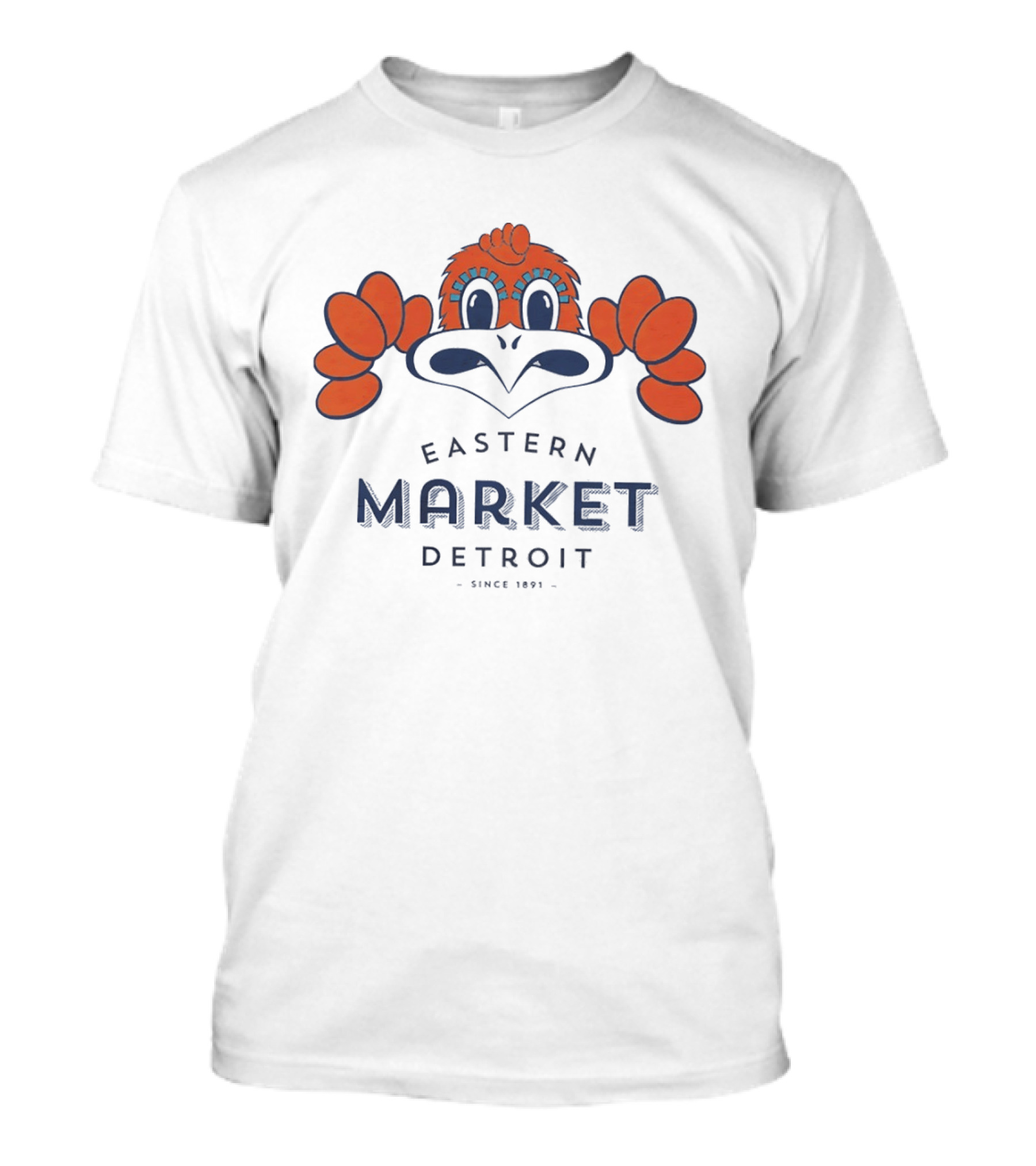 Eastern Market Detroit Since 1891 Cartoon Bird T-Shirt
