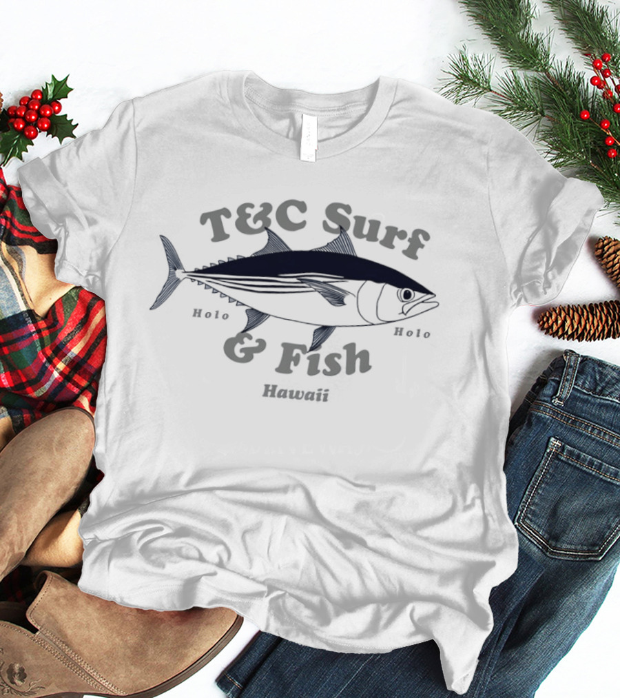 Surf Skipjack Tuna Holo Fish Hawaii T&C Surf & Fish T-Shirt