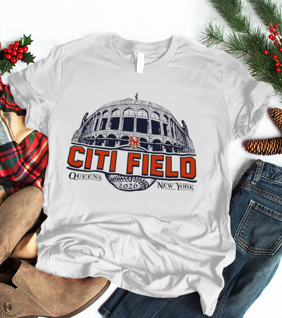 New York Mets Citi Field Queens 2026 T-Shirt