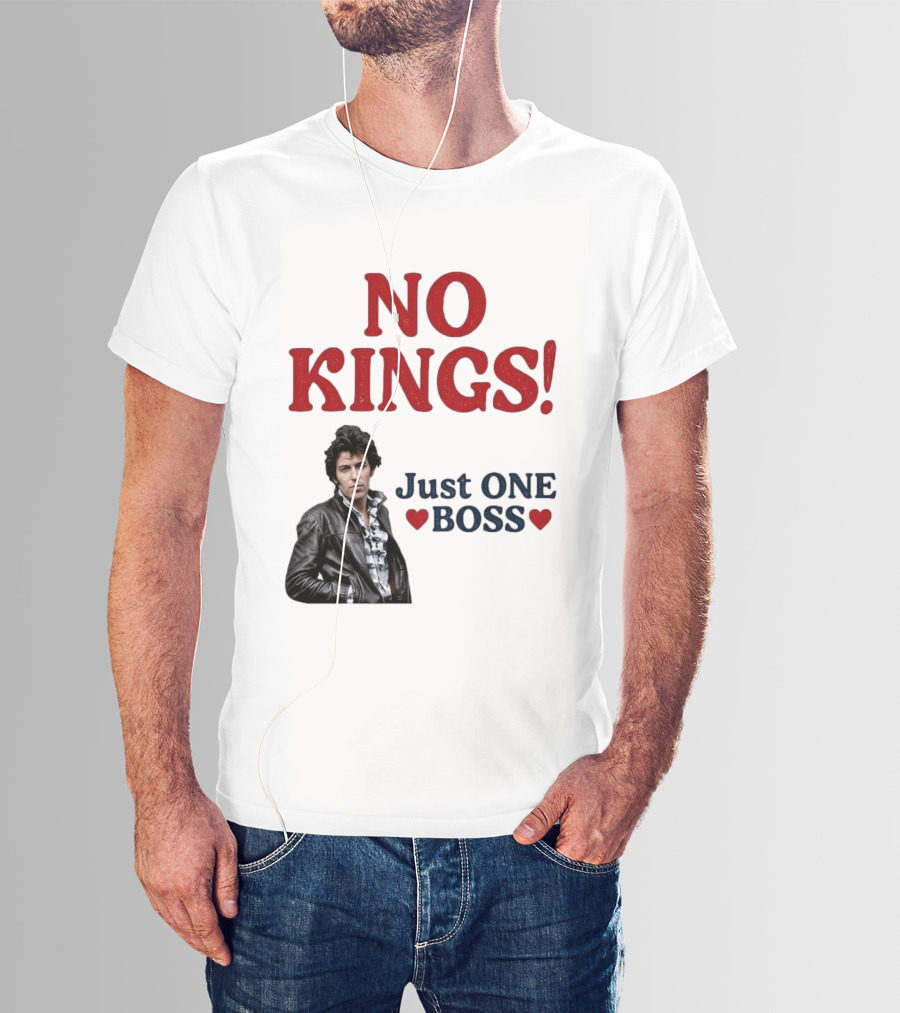 No Kings Just One Boss Leather Jacket T-Shirt