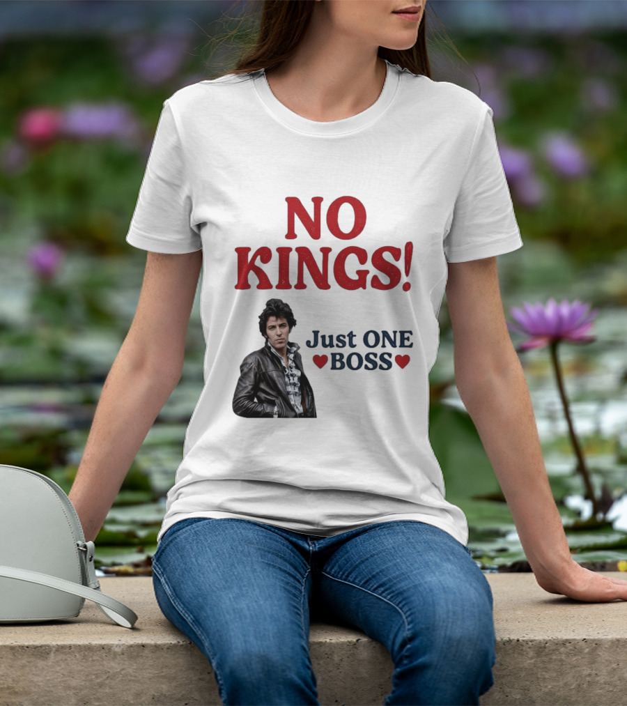 No Kings Just One Boss Leather Jacket T-Shirt