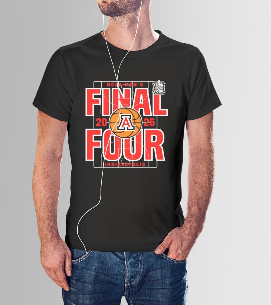 Arizona Wildcats 2026 NCAA Men's Final Four Indianapolis March Madness T-Shirt