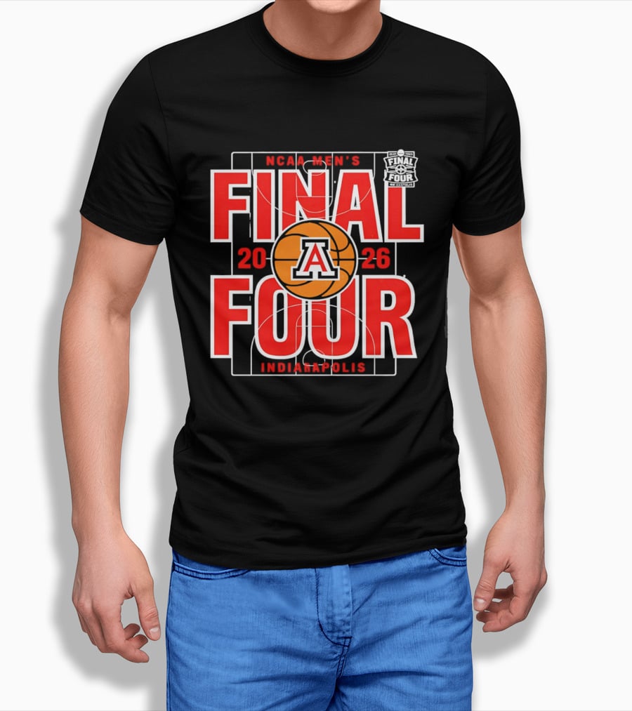 Arizona Wildcats 2026 NCAA Men's Final Four Indianapolis March Madness T-Shirt