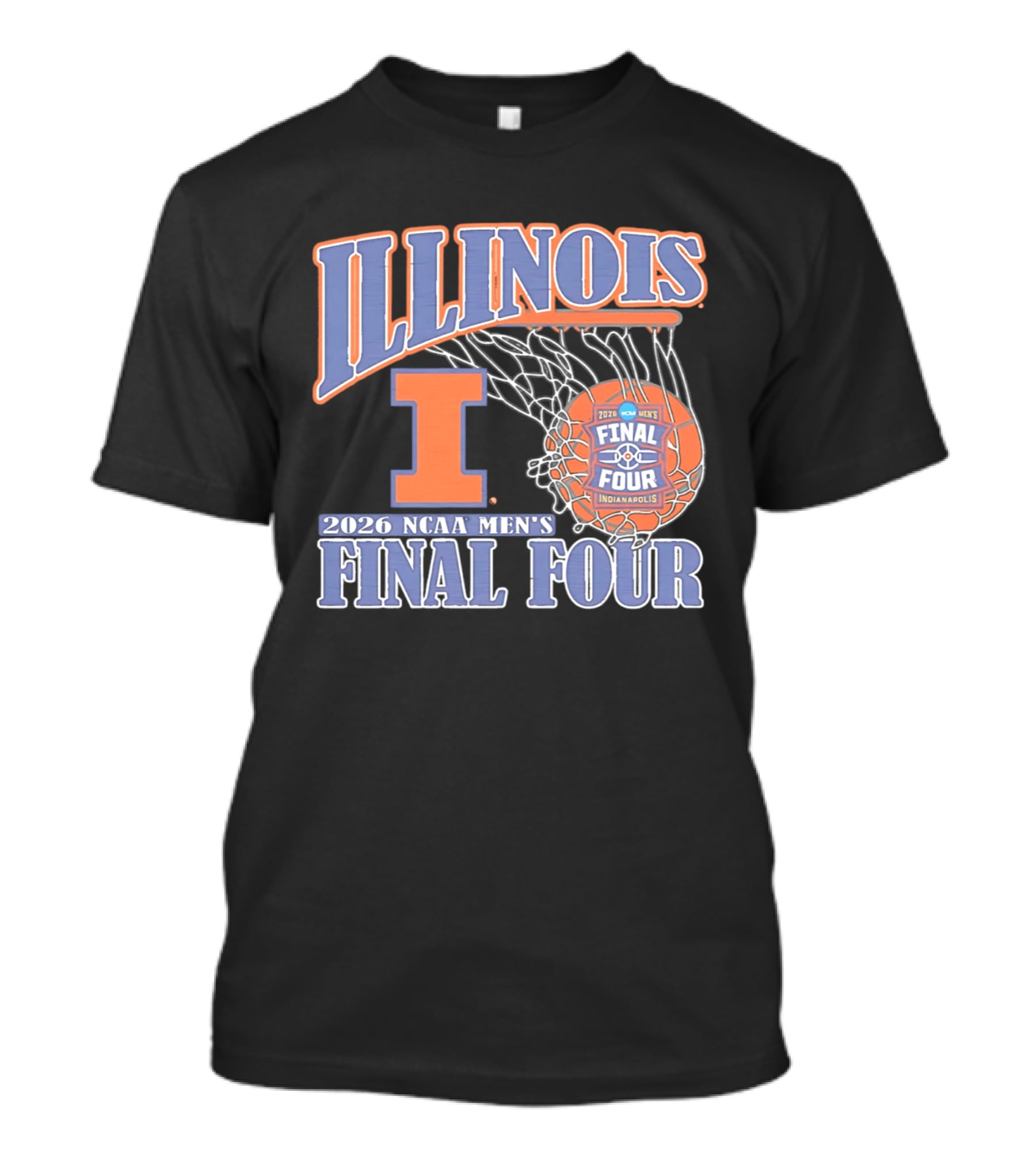 Illinois 2026 NCAA Men's Final Four Basketball Indianapolis T-Shirt