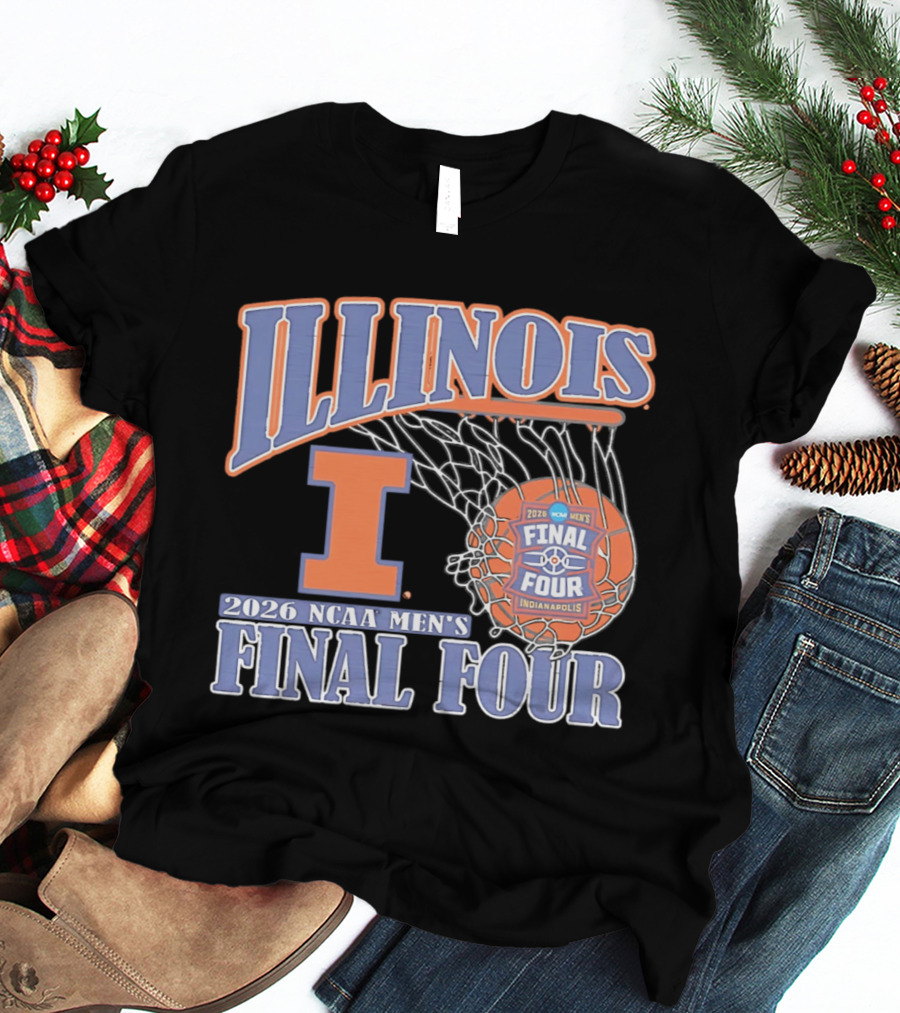 Illinois 2026 NCAA Men's Final Four Basketball Indianapolis T-Shirt