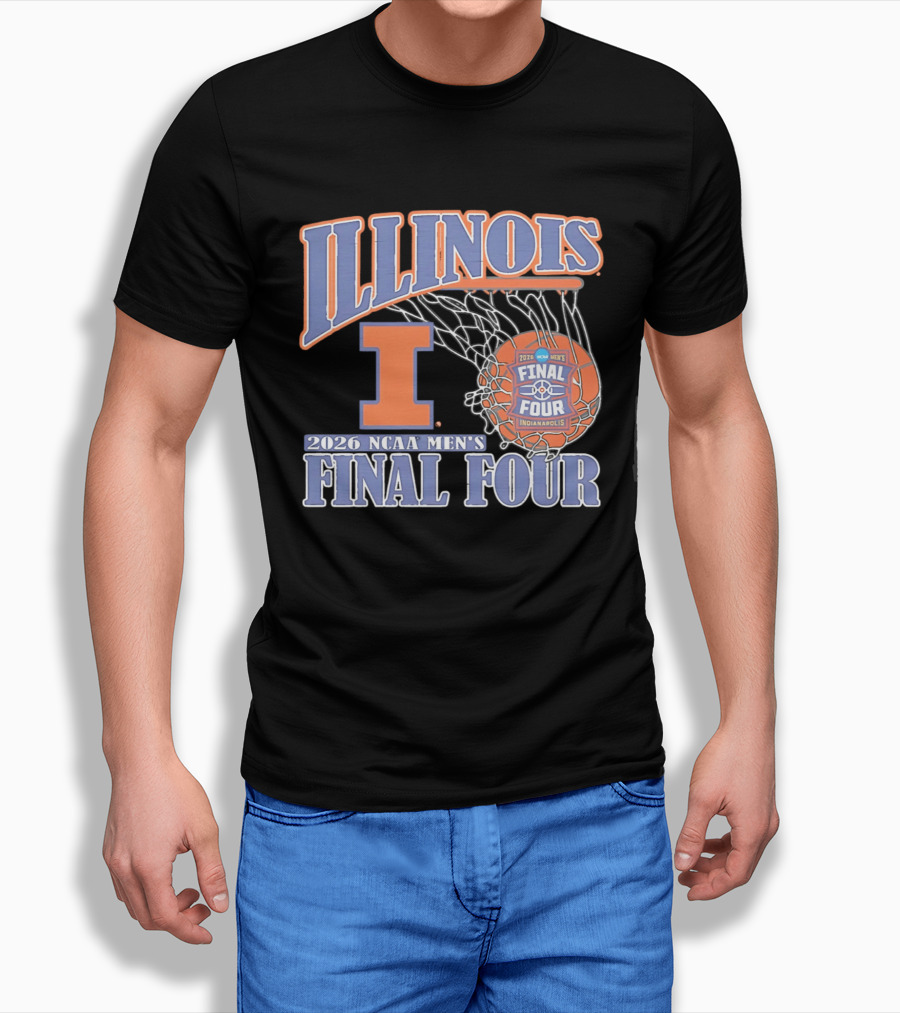 Illinois 2026 NCAA Men's Final Four Basketball Indianapolis T-Shirt