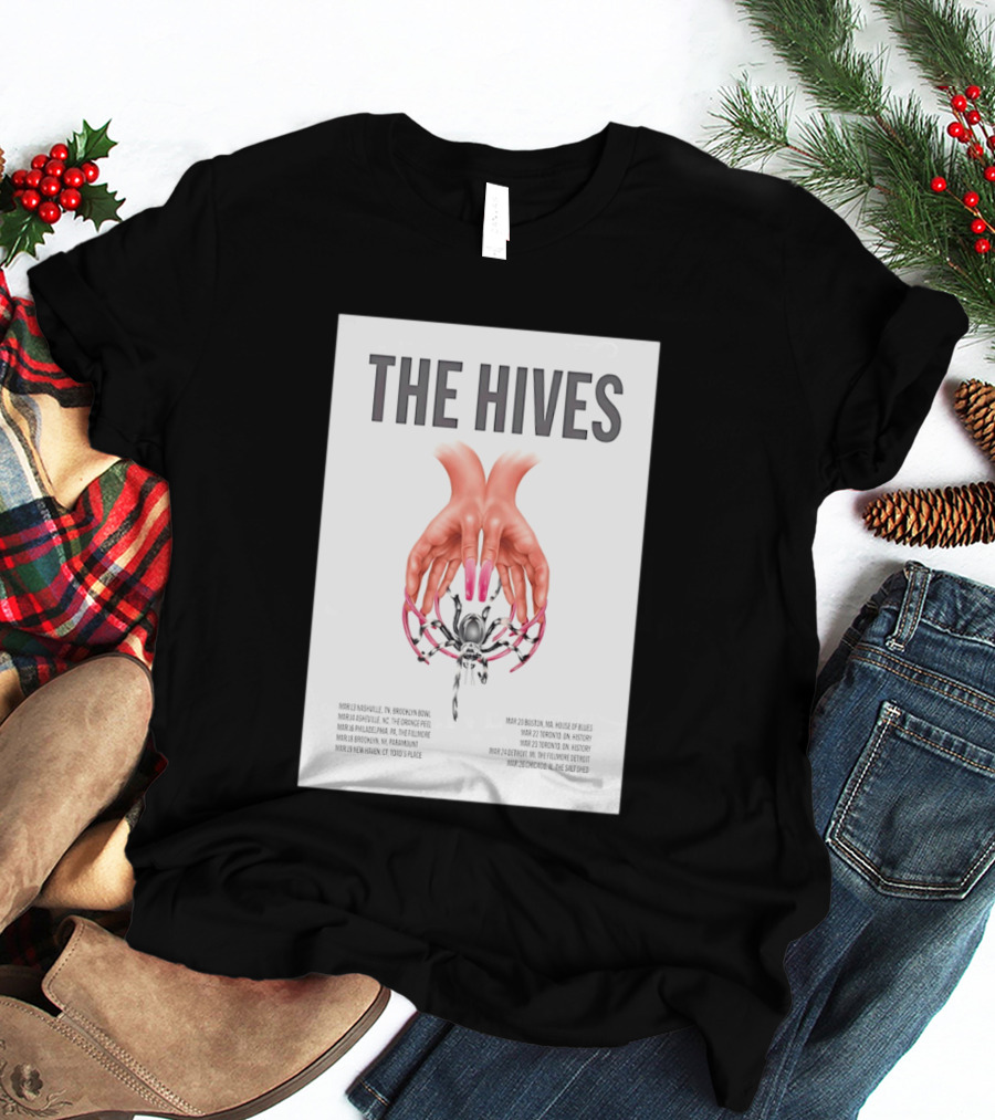 The Hives March 2026 Tour Dates Brooklyn Bowl House Of Blues History Fillmore Salt Shed T-Shirt