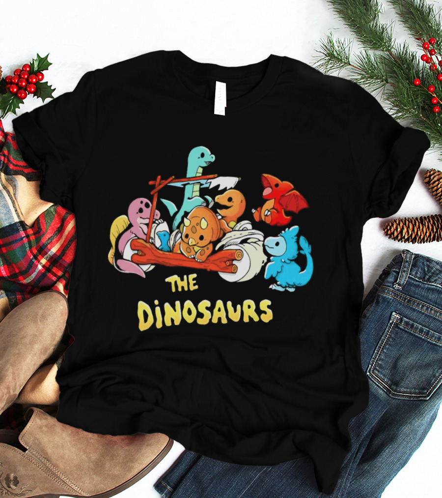The Dinosaurs X The Flintstones Cartoon T-Shirt