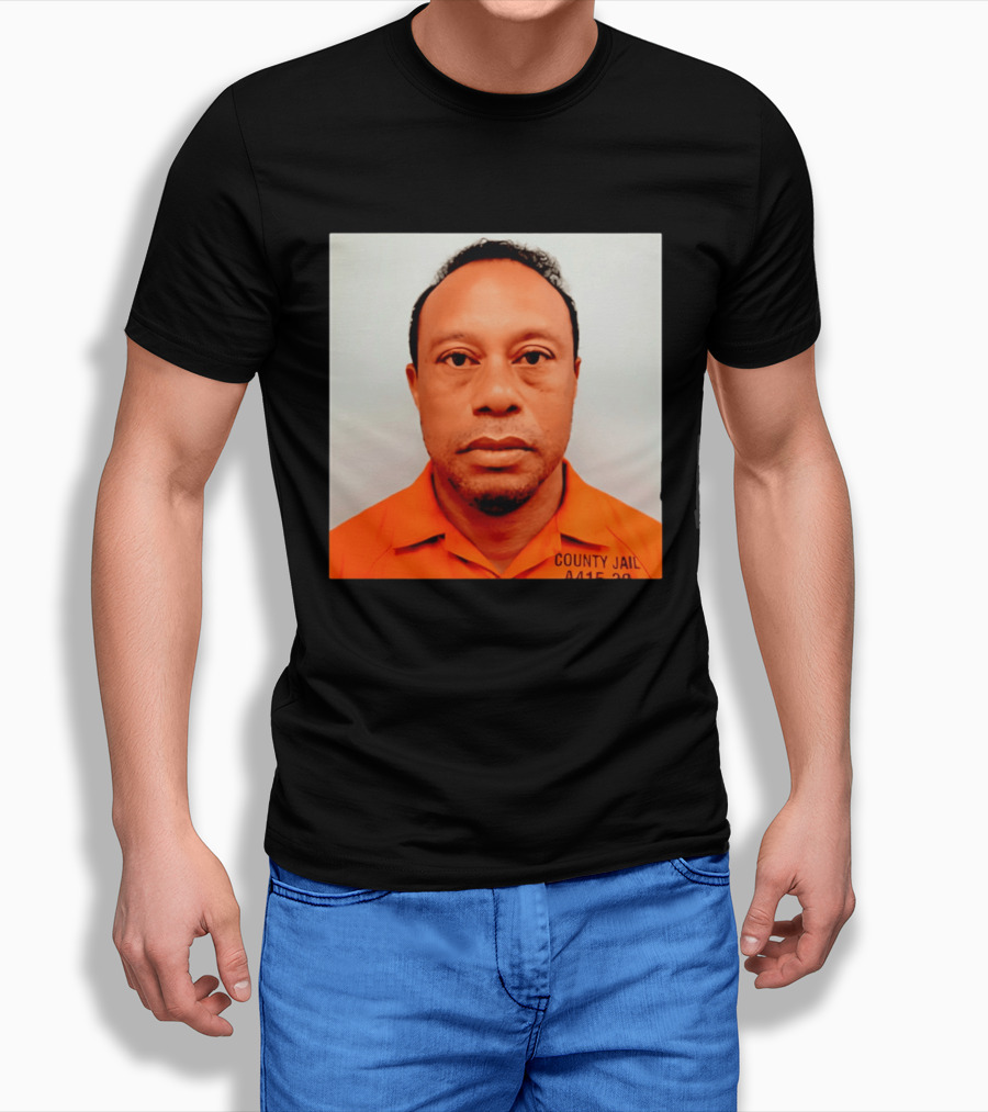 Tiger Woods 2026 County Jail 4415 29 Shot Edit T-Shirt