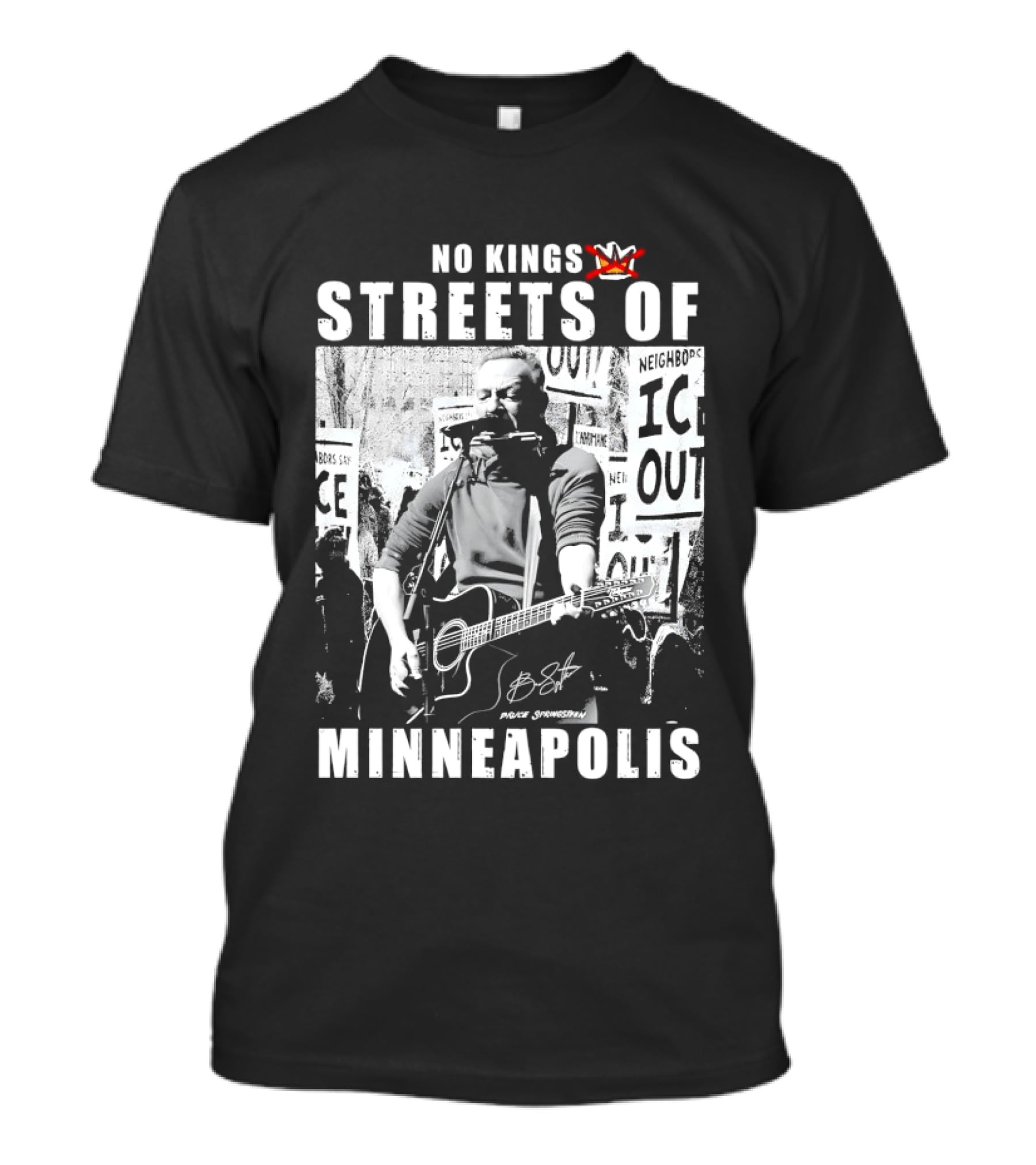 No Kings Streets Of Minneapolis Pruce Springsteen T-Shirt