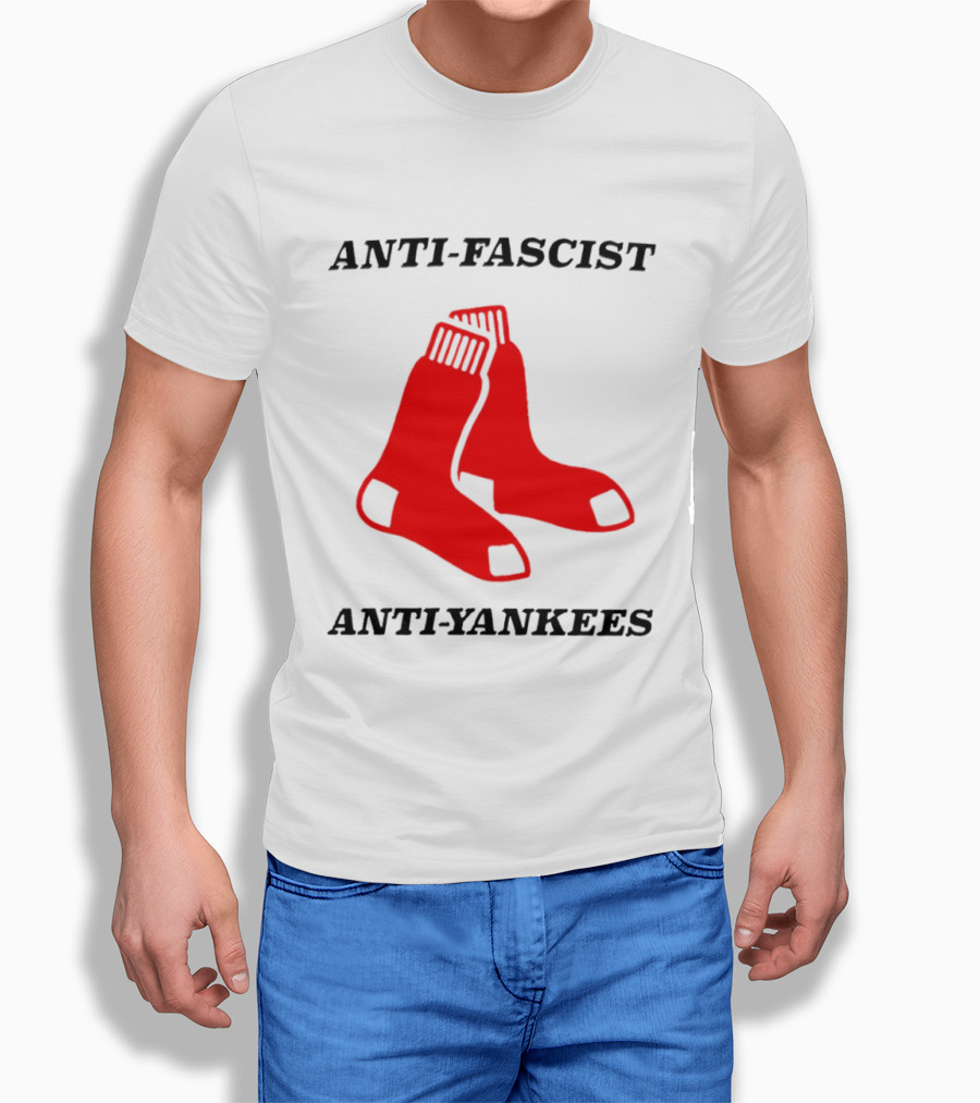 Anti Fascist Anti Yankees Red Socks T-Shirt