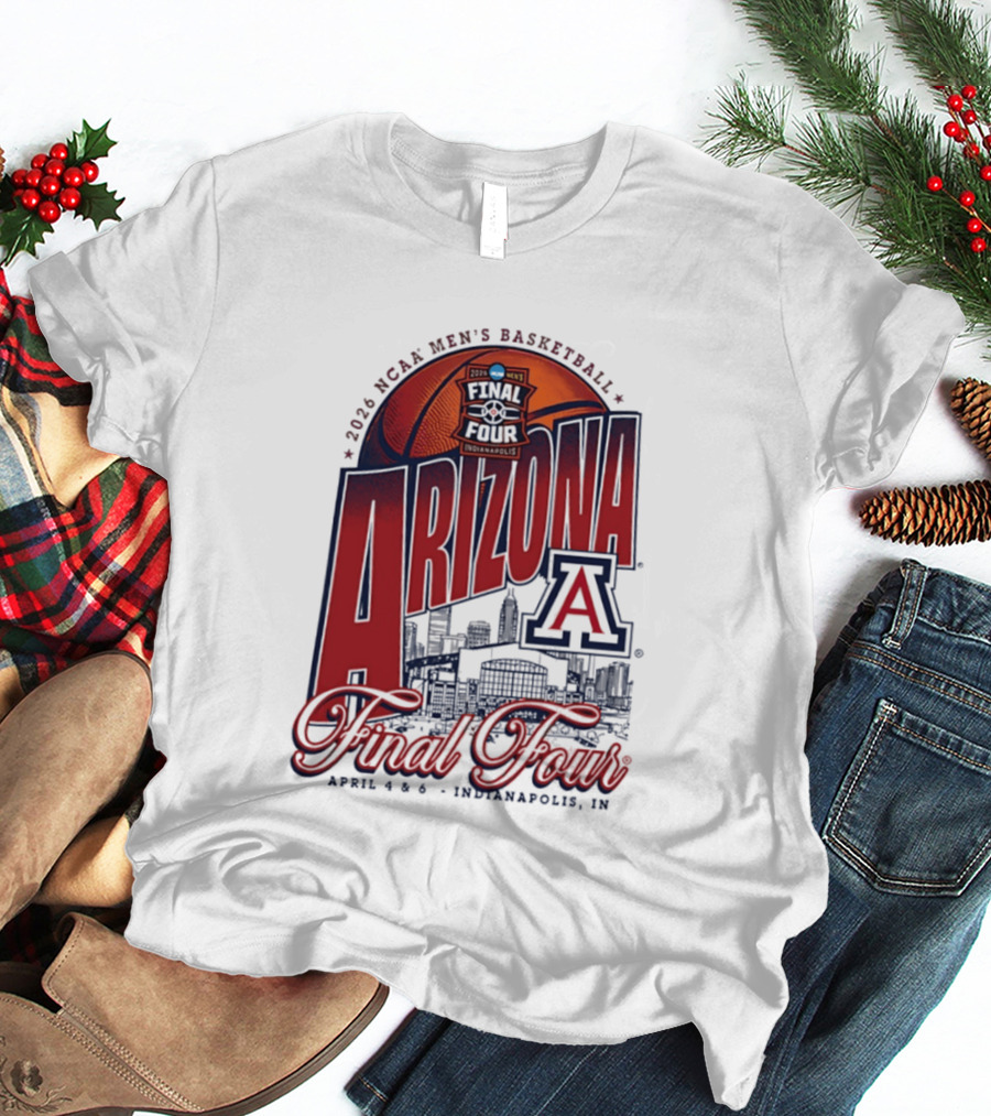 2026 NCAA Men's Basketball Arizona Wildcats Final Four Indianapolis T-Shirt