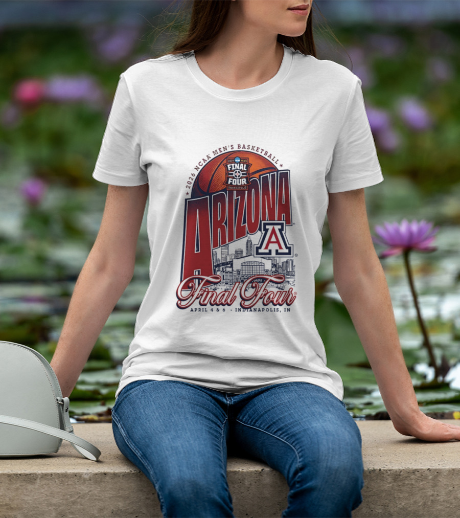 2026 NCAA Men's Basketball Arizona Wildcats Final Four Indianapolis T-Shirt