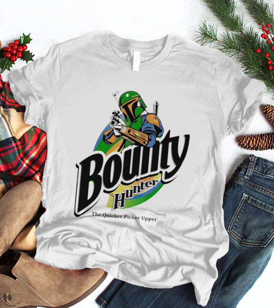 Bounty Hunter The Quicker Picker Upper Mandalorian T-Shirt
